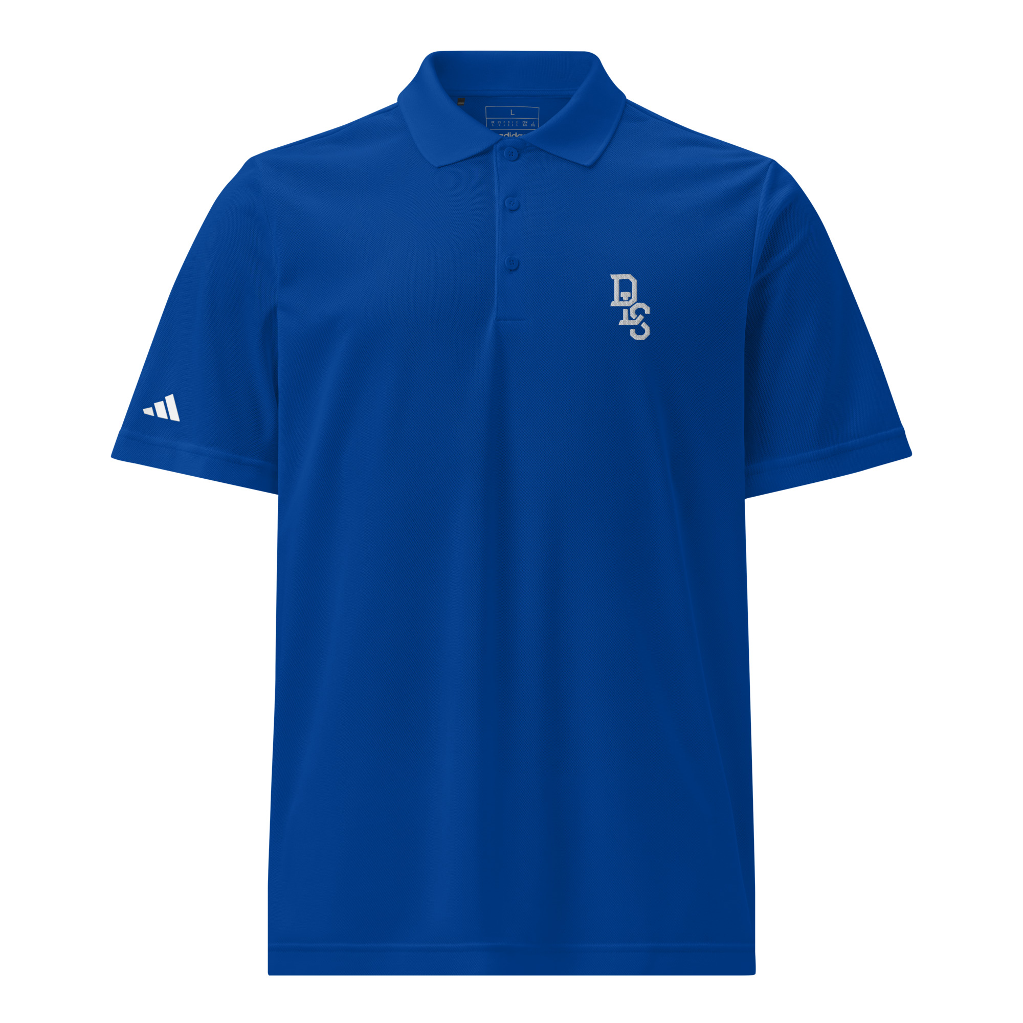 DLS Team white emblem polo
